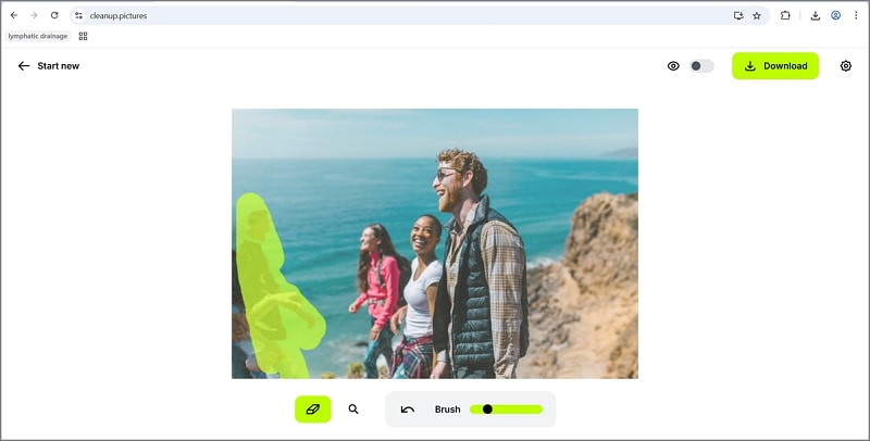 Removing people using cleanup pictures