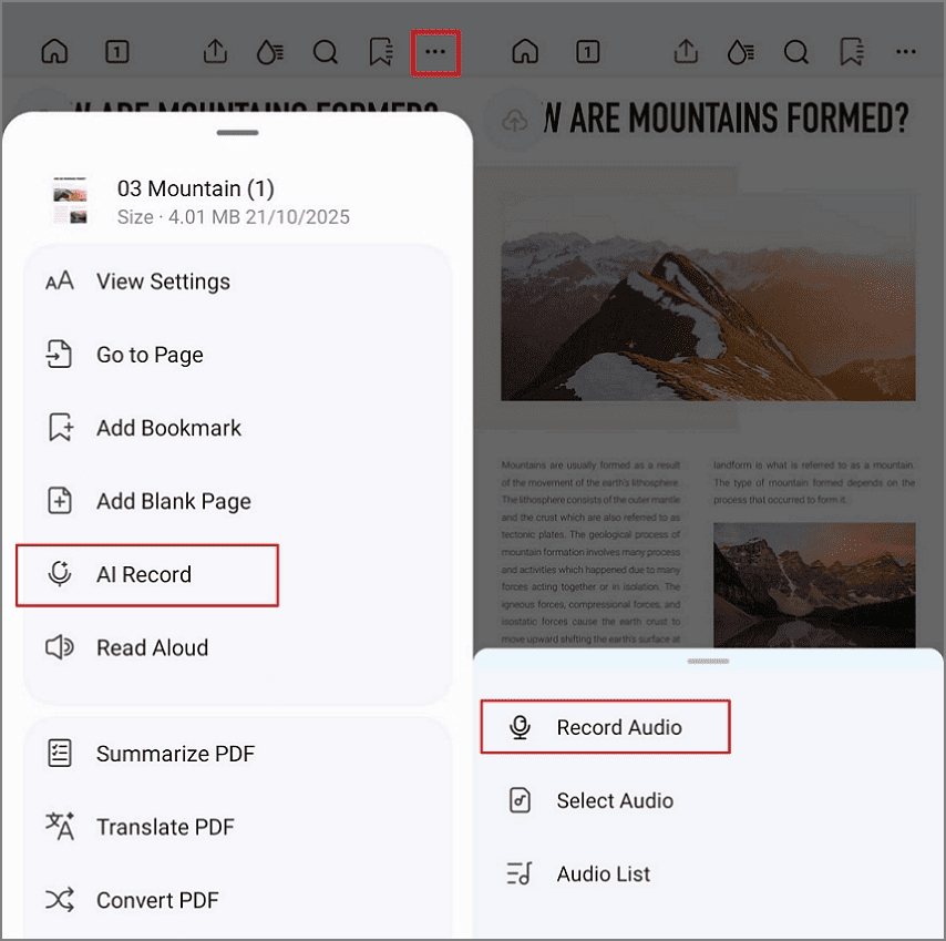 ai record pdfelement