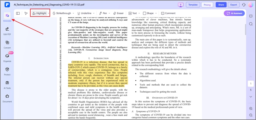 highlight important data