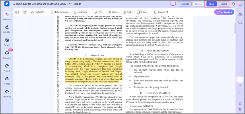 share pdf with classmates