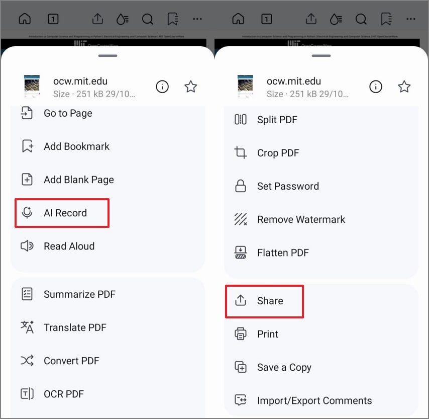 attach voice share with classmates