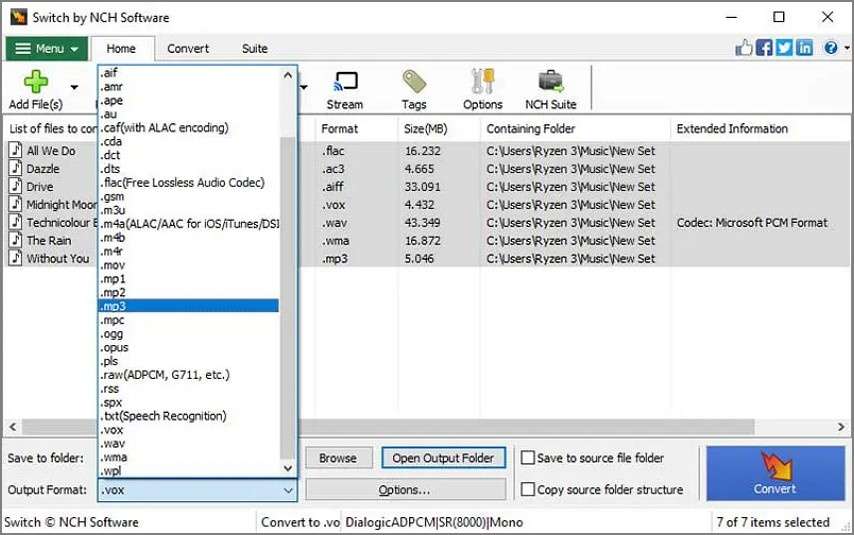 nch software mp3 to text software