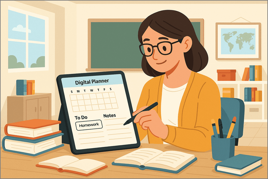 digital planner workflow process