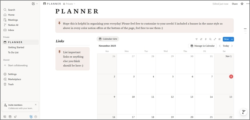daily digital planner features