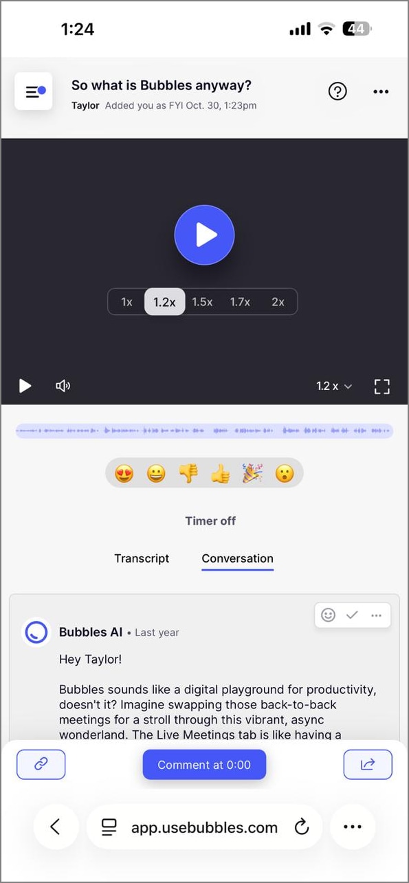 bubbles notetaker online