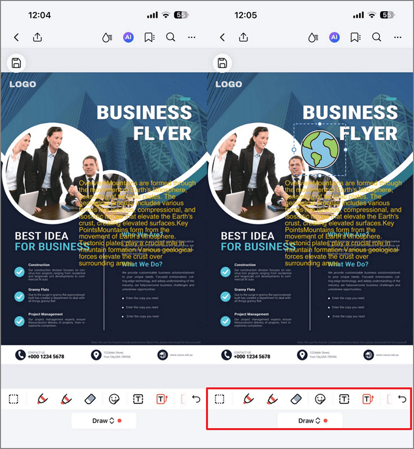 integrate stickers pdfelement