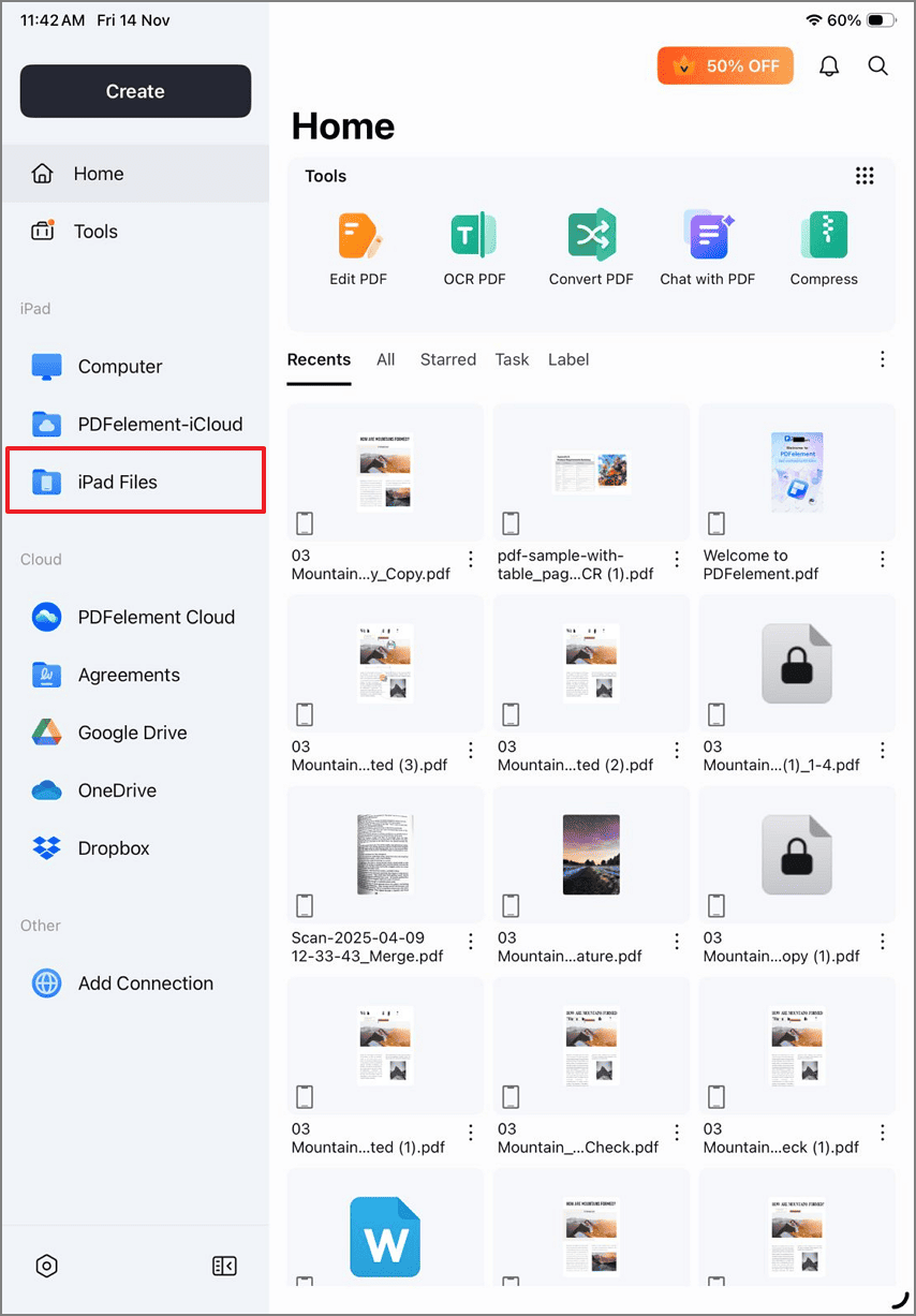 import pdf template pdfelement