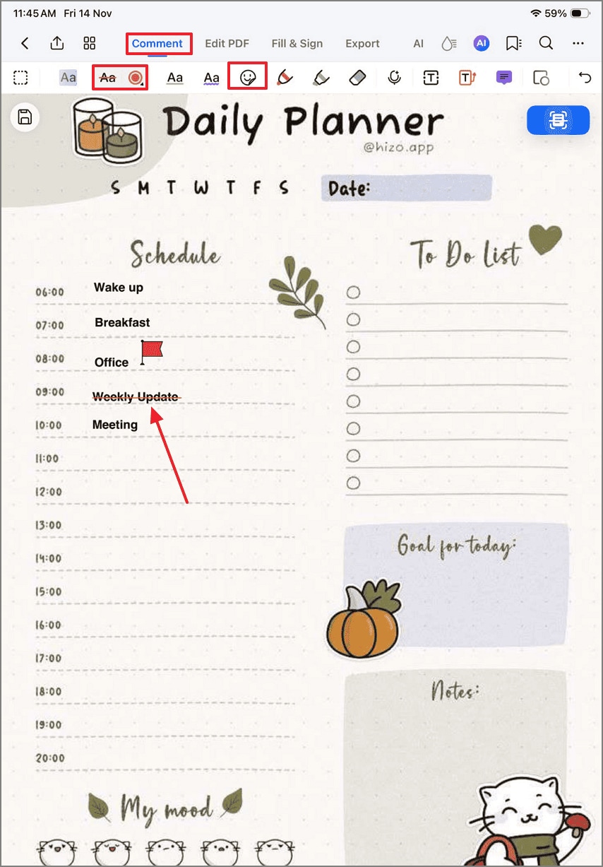 add markup and stickers