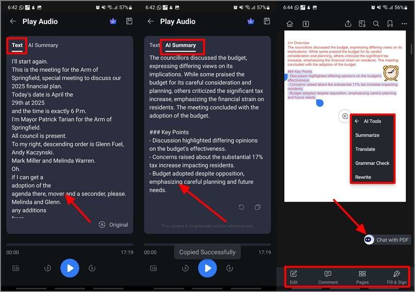 transcribe and summarize medical notes