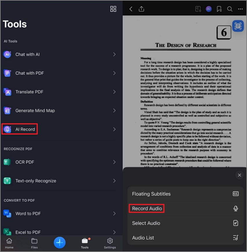 choose the ai record