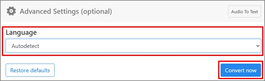 choose language text file
