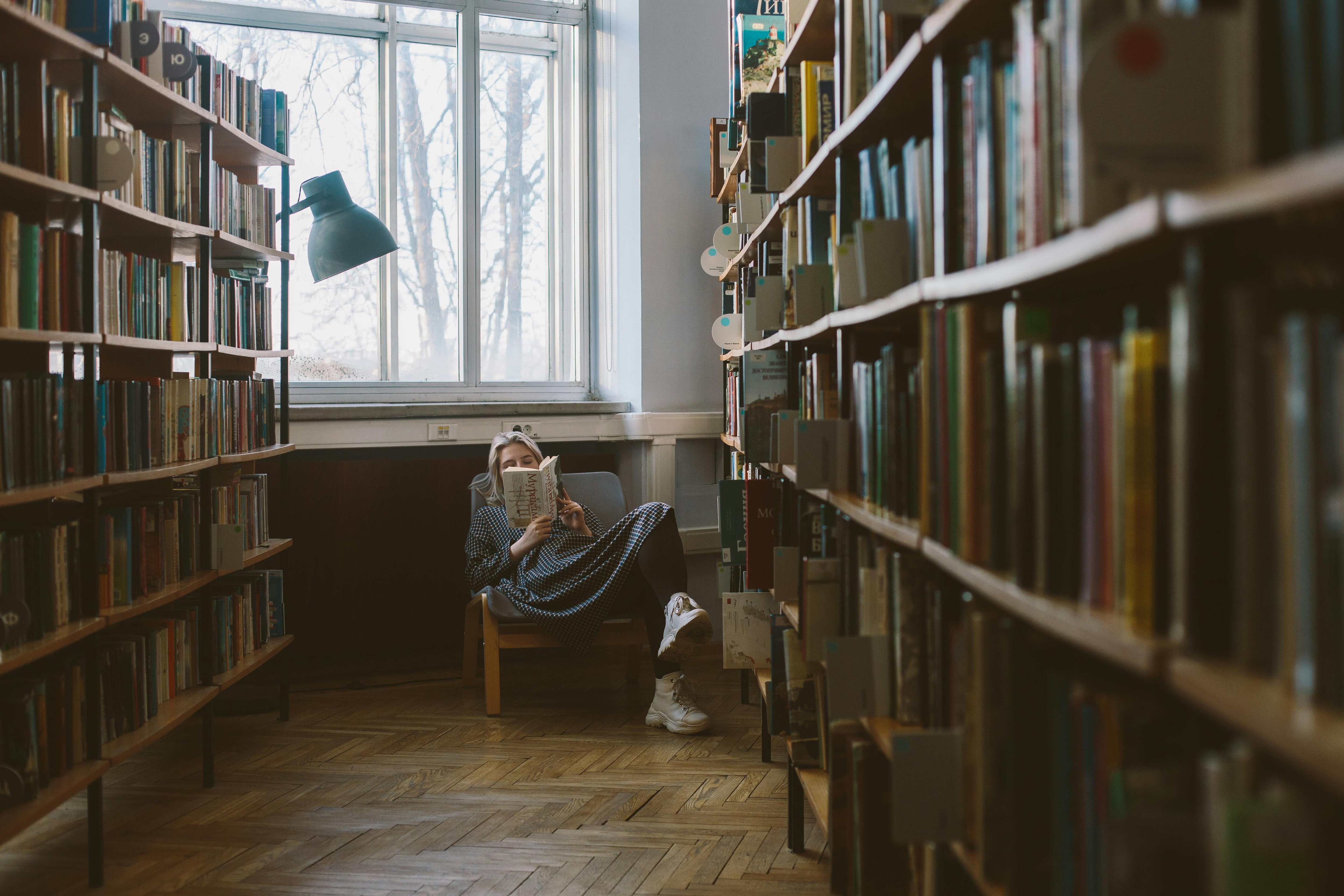person browsing digital ebook library on laptop