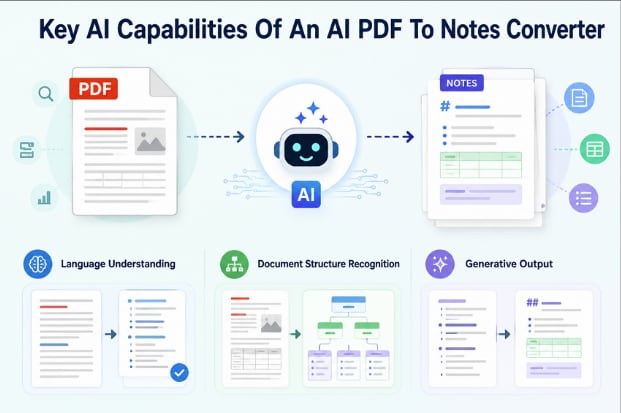 ai pdf notes generator key capabilities