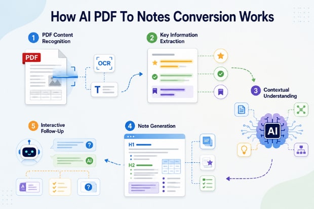 working mechanism ai notes generator