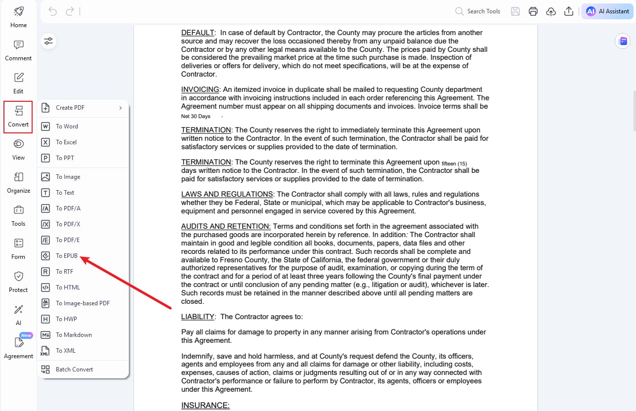 convert pdf to epub