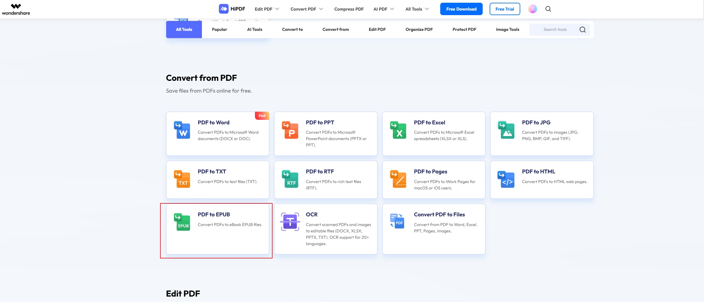 convert pdf to epub online for free