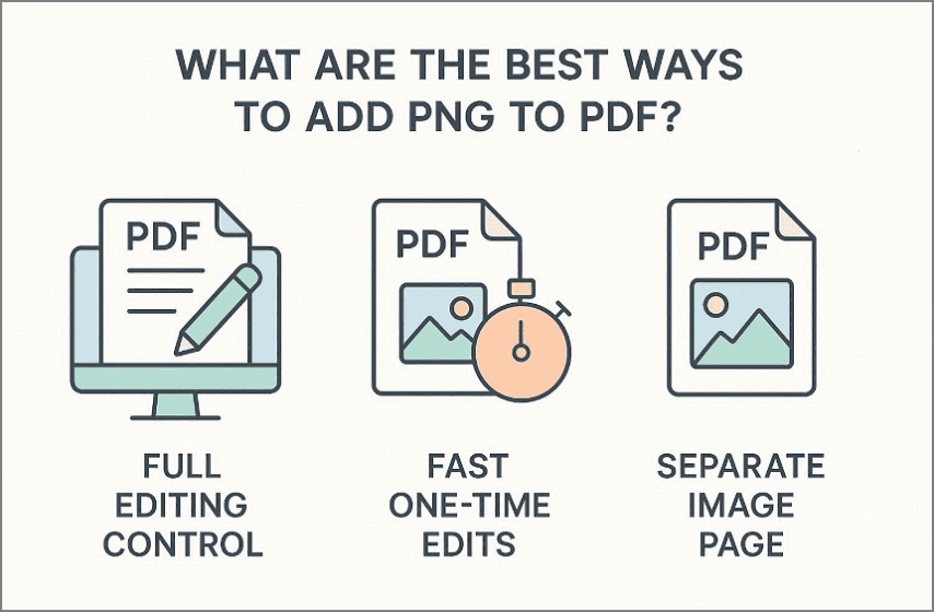 compare PNG to PDF methods