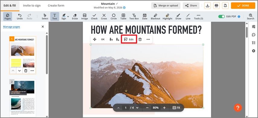 choose edit pdf online