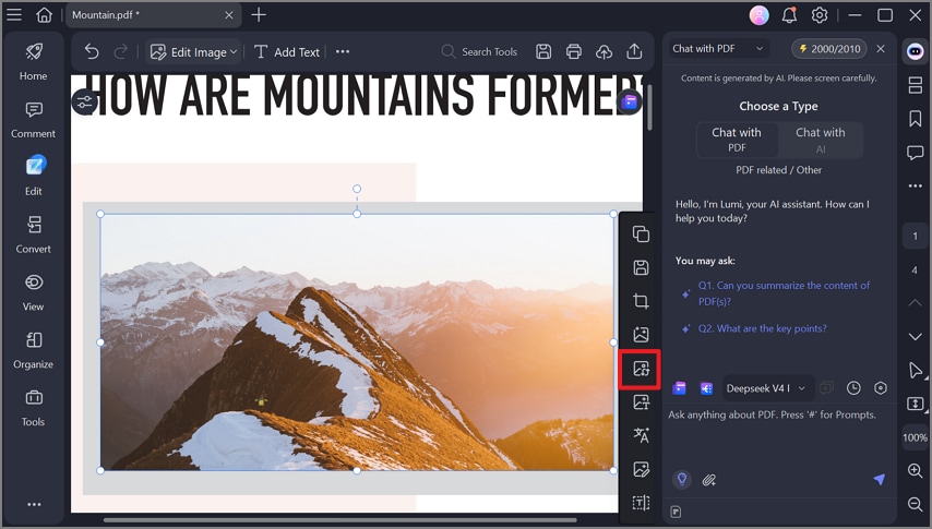 replace image in pdf