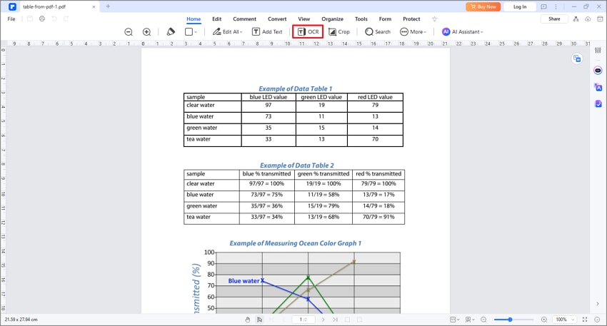 pdfelement ocr tabellenextraktion