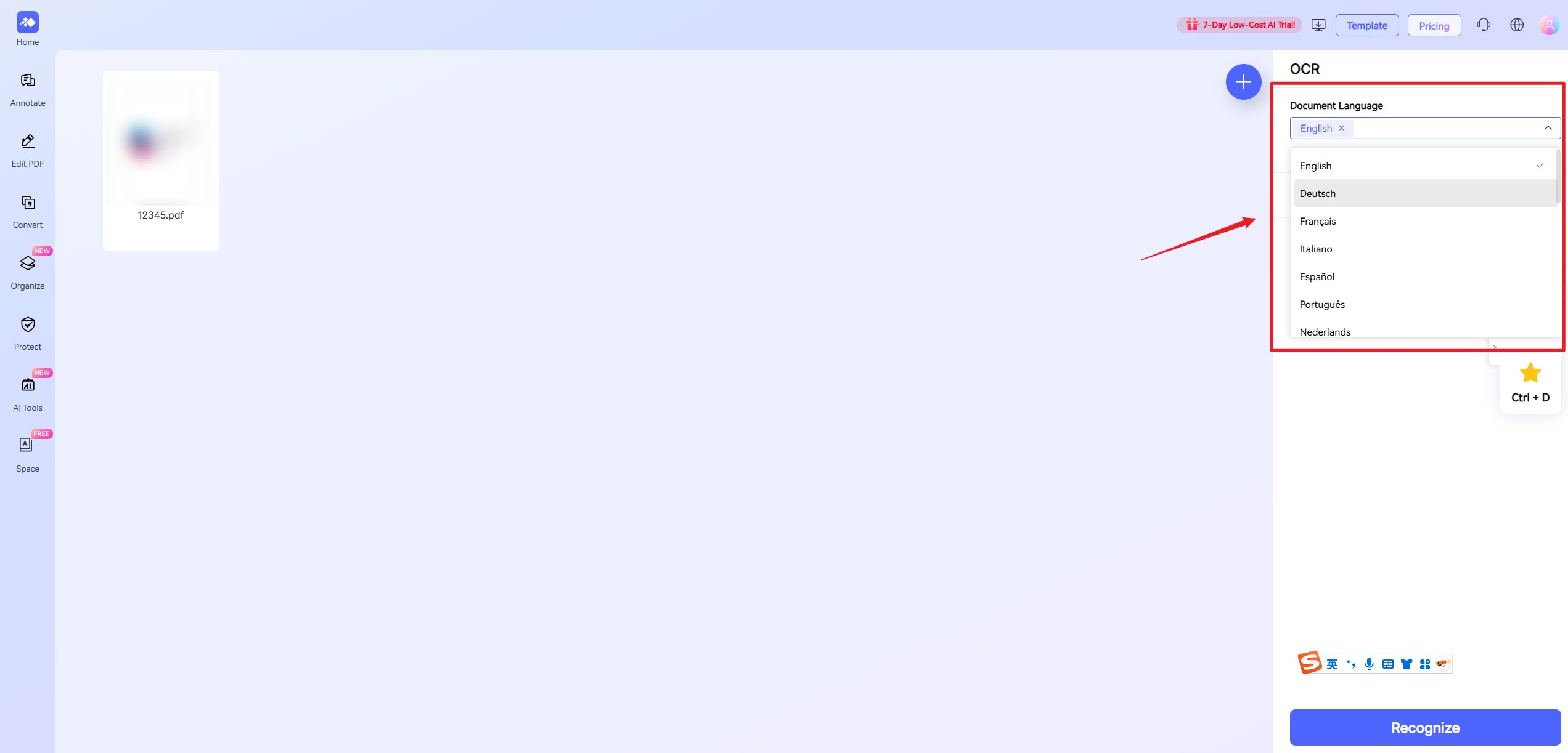 setting up hipdf OCR
