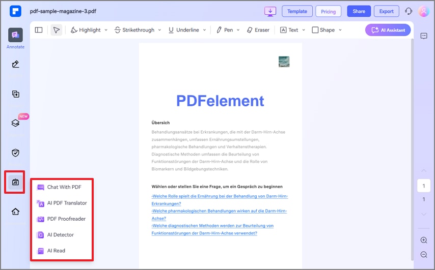 tap on ai assistant tool