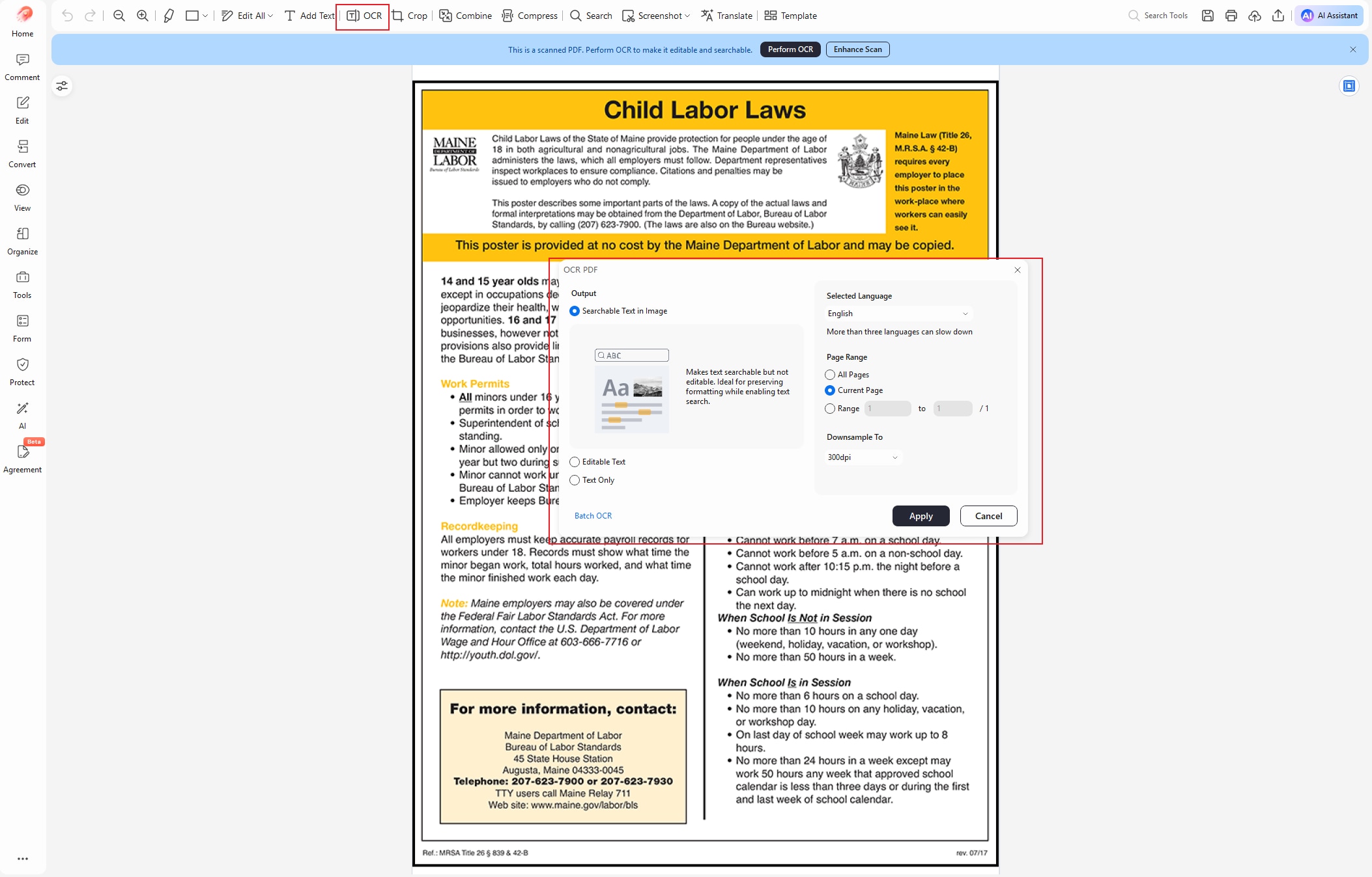 PDFelement OCR Feature