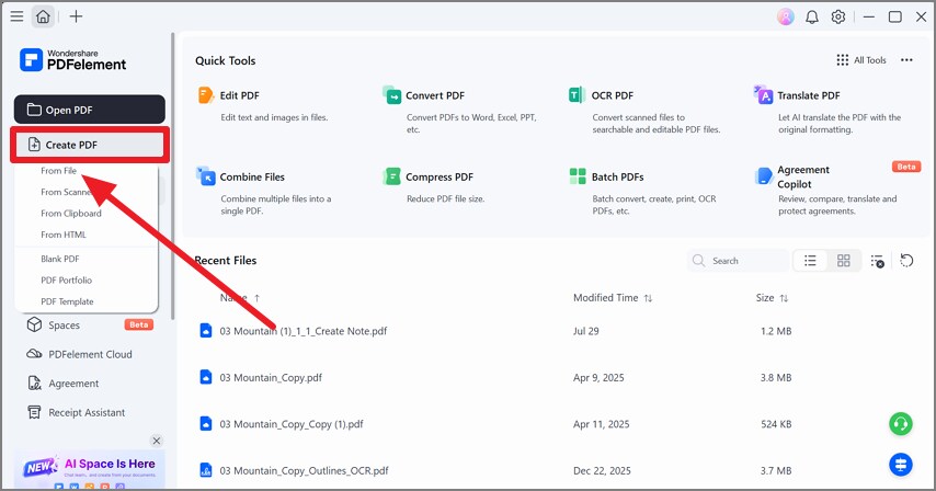 create pdf from file