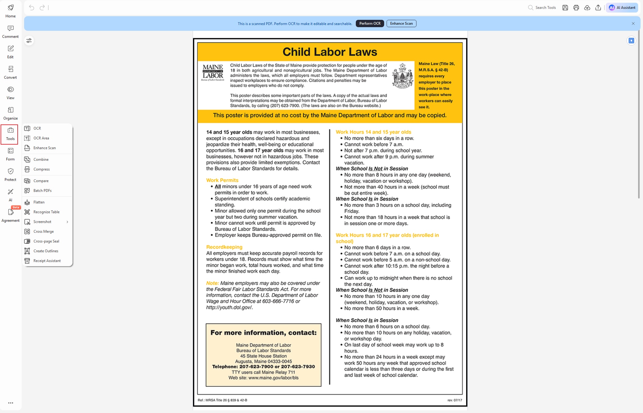 open ocr tool in pdfelement