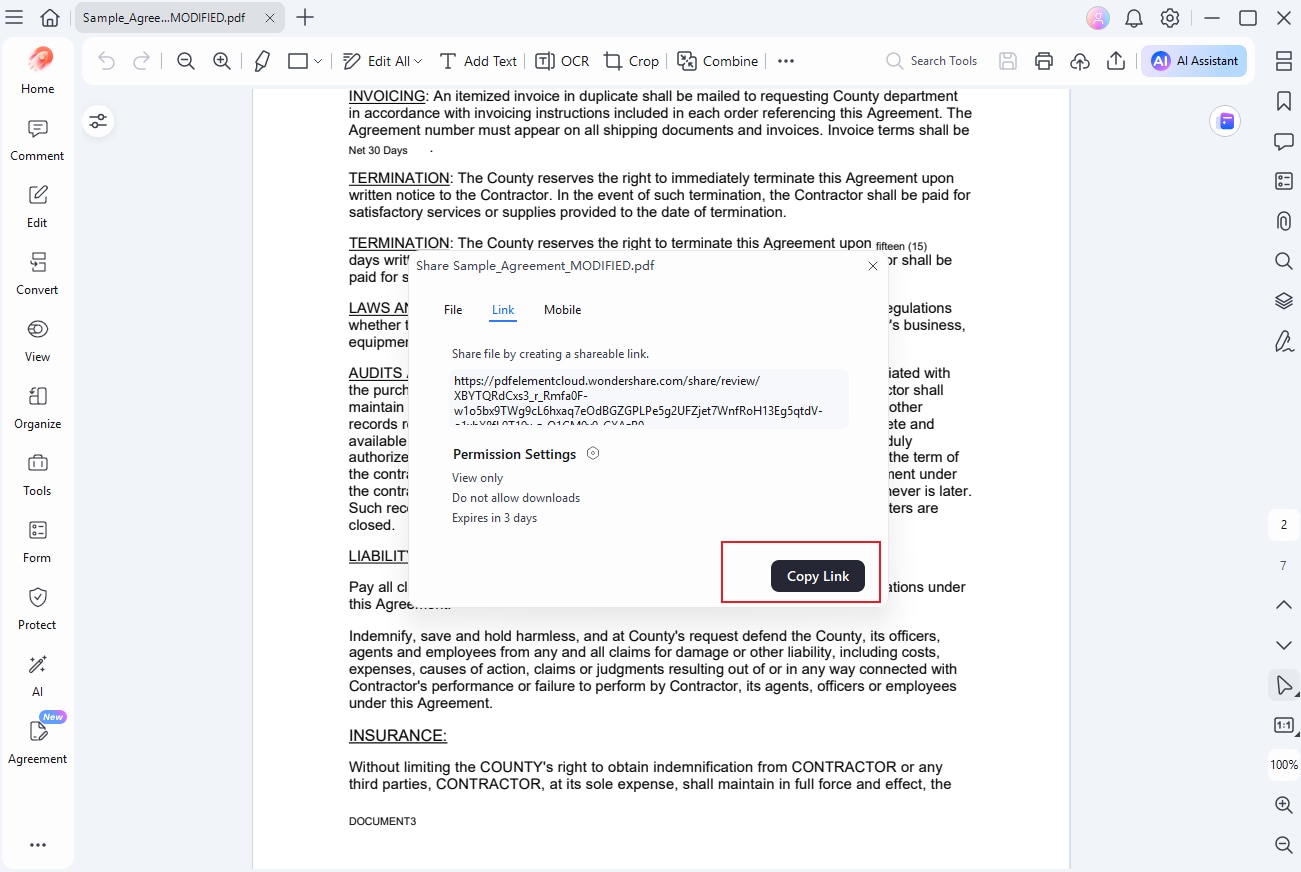 create link for pdf