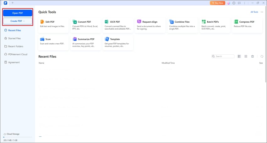 open essay document using pdfelement