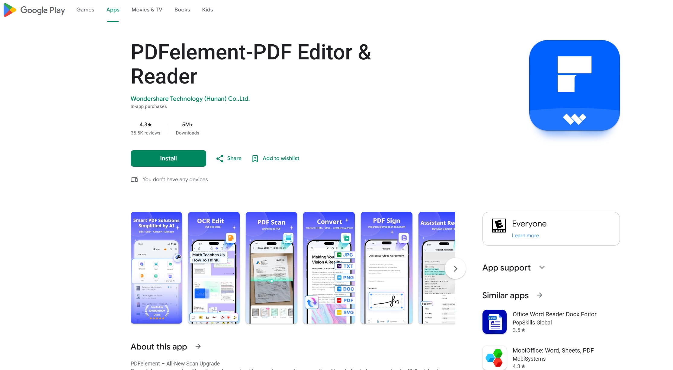 lightweight pdfelement android