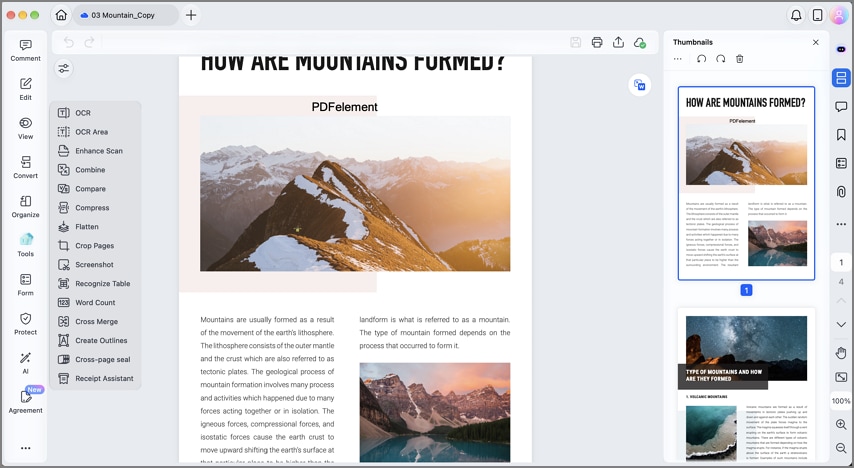 Change PDF text and images with PDFelement