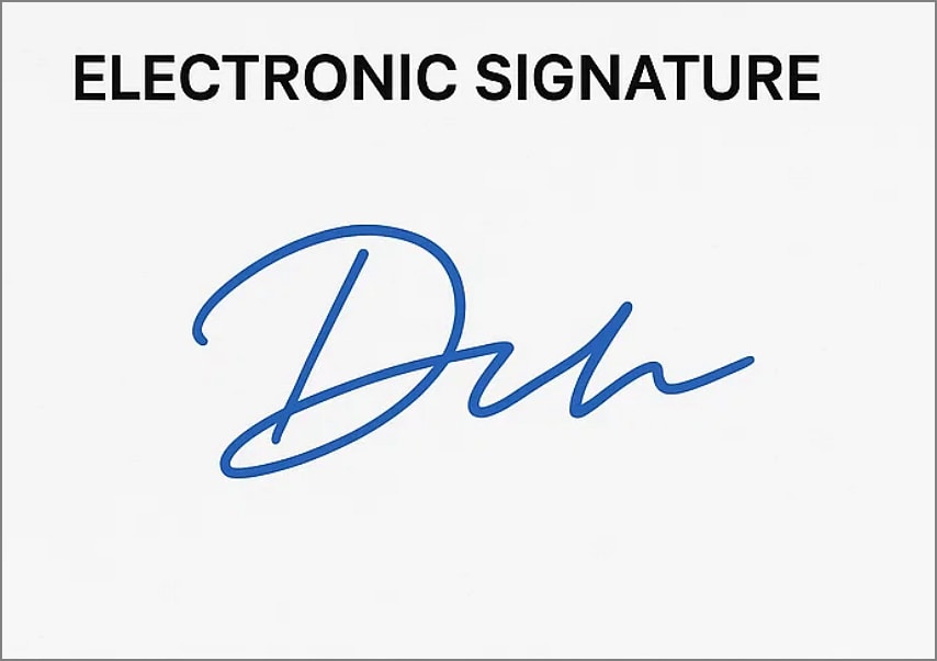 electronic signature pdf
