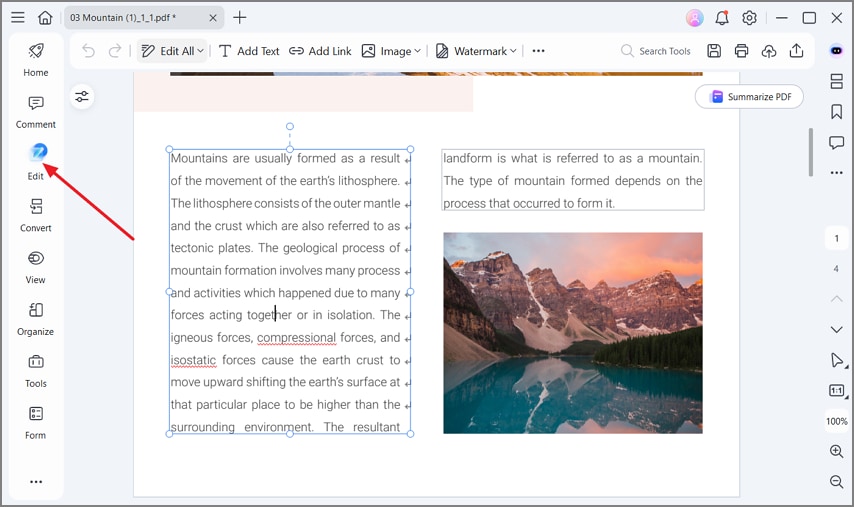 edit pdf text images pdfelement