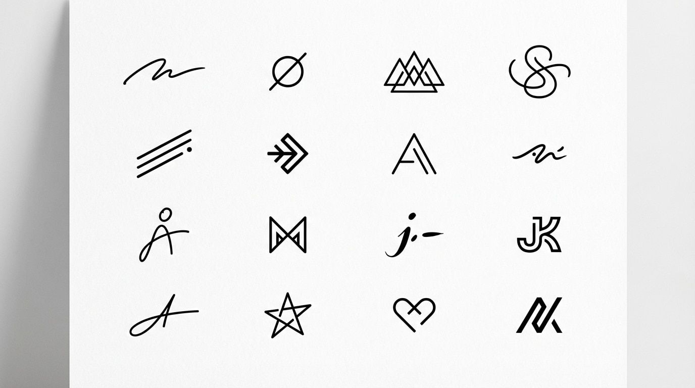 Minimal mark signature examples