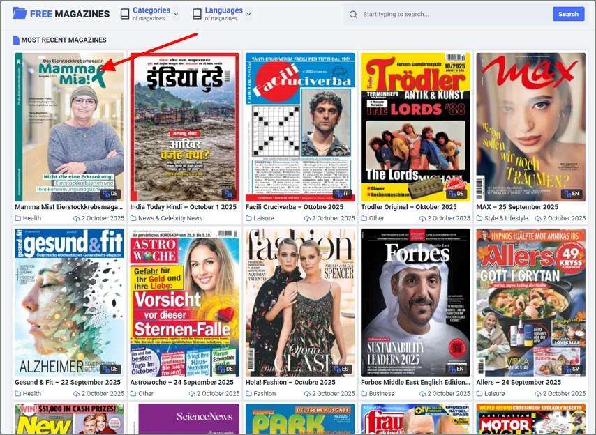 using free magazines online pdf tool