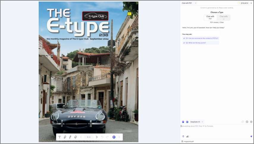 ai read mode pdfelement function