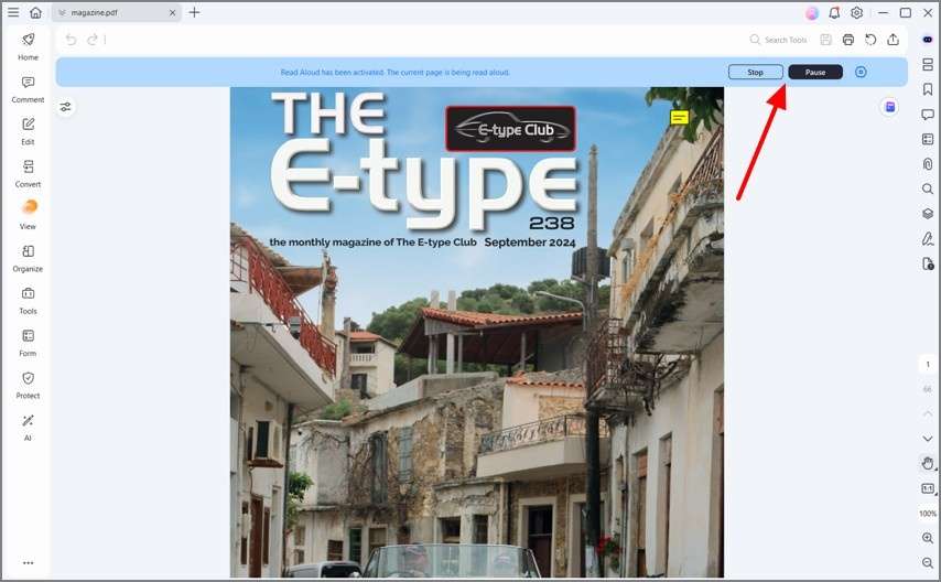read aloud pdf function pdfelement