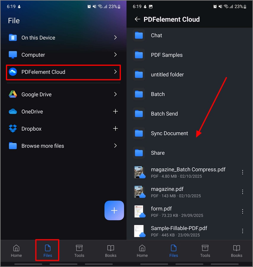 open magazine pdfelement cloud