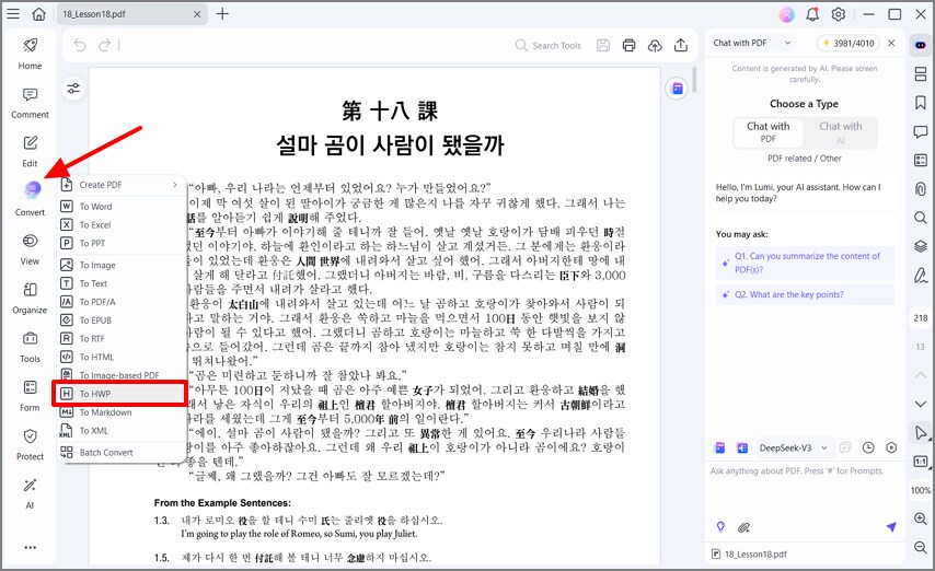 access convert to hwp