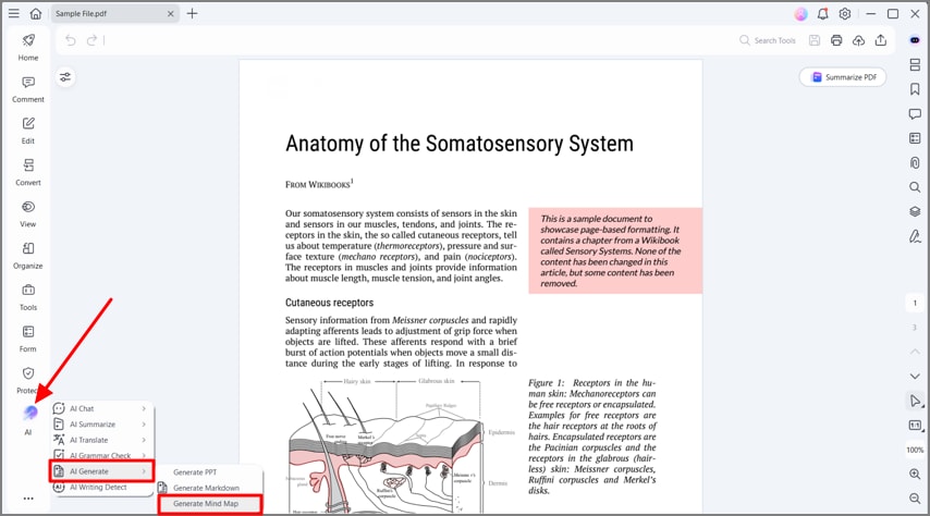 access ai generate mind map