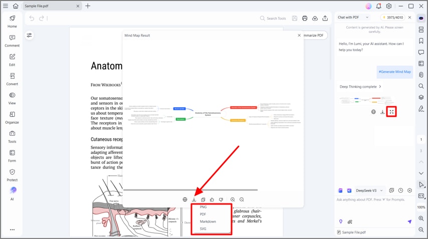 preview and download mind map