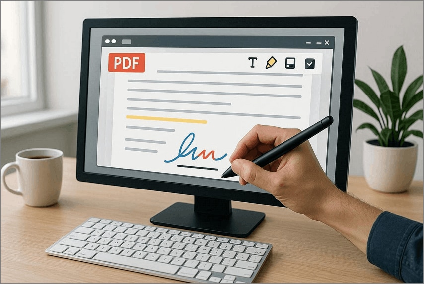learning how signature pdf maker work