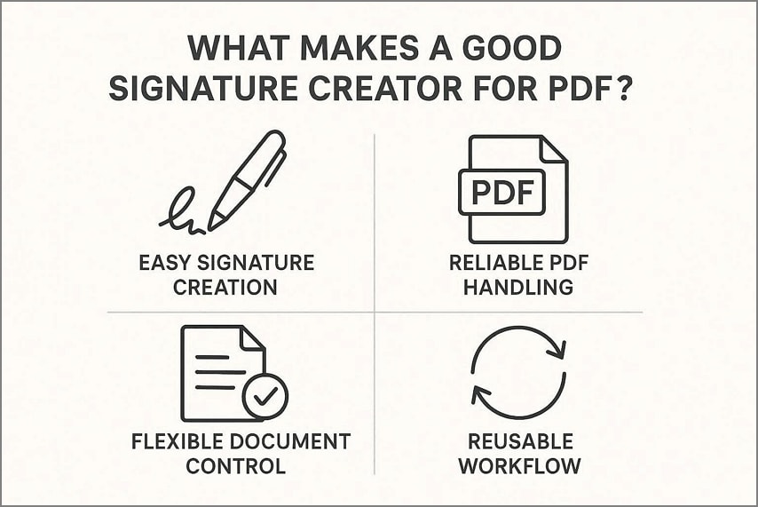 reliable pdf signature creatures features