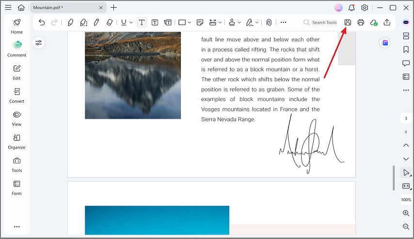 pdfelement save edited pdf file