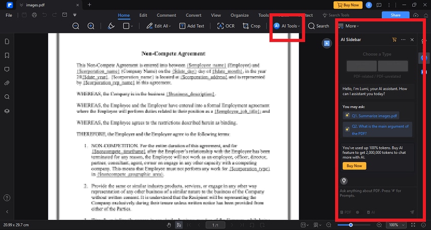 save binding or nonbinding contract in pdf