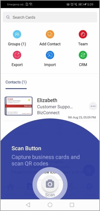 bizconnect user interface