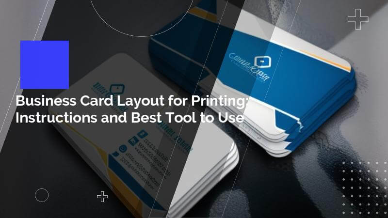 business card layout printing