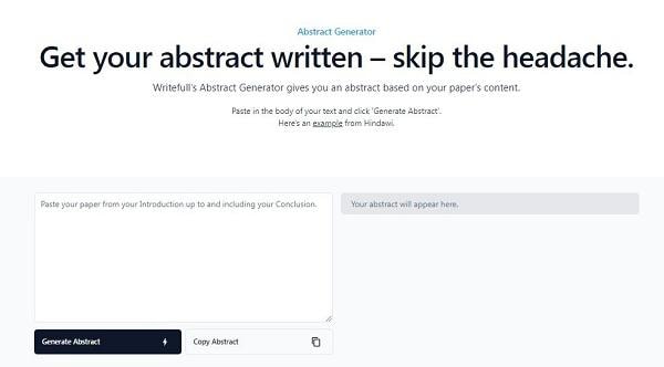 online ai abstract generator